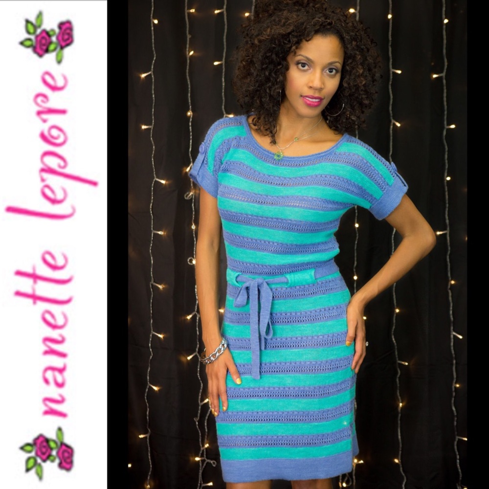 NANETTE LEPORE Knit Stripe Dress